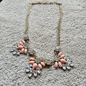 Peachy created glass necklace